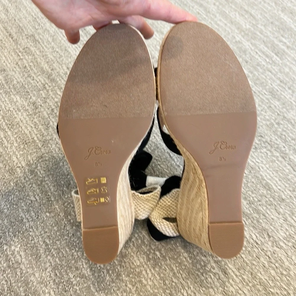 NWT J Crew Lace Up Espadrille Wedges